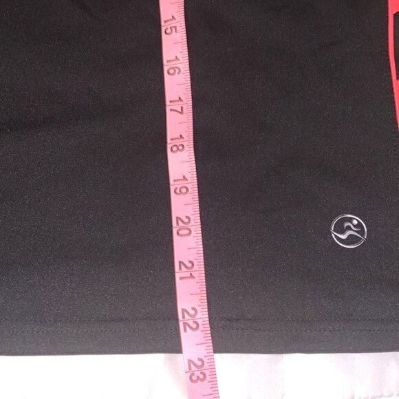 Active Wear Racerback Tank Top Black & Red Large Polyester/Spandex Womens Athlet - Picture 6 of 7